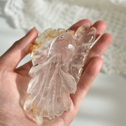 Clear Quartz Octopus Carvings