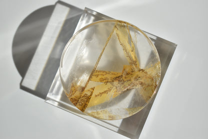 AAA+ Grade Dendritic Quartz Crystal Round (Rare) #3