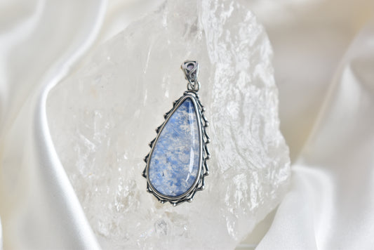 Dumortierite Sterling Sliver Pendant
