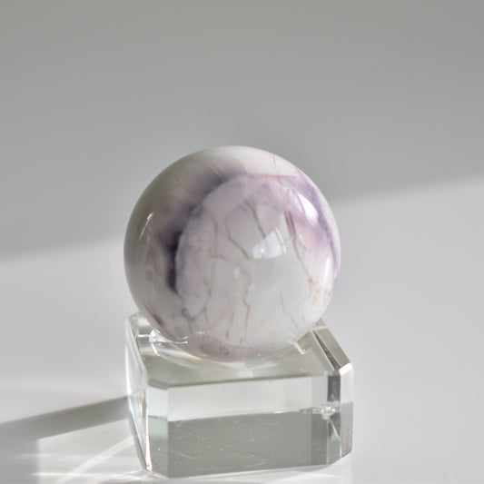 HG Rare Hyacinth Jasper Sphere from Utah 56g