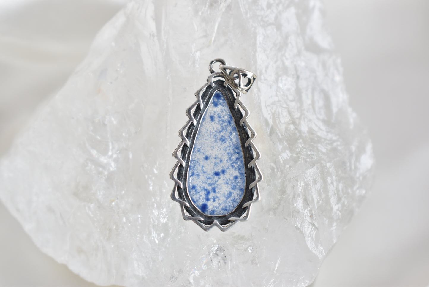 Dumortierite Sterling Sliver Pendant
