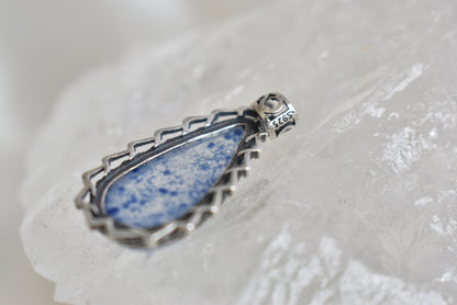 Dumortierite Sterling Sliver Pendant