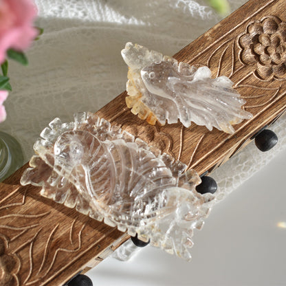 Clear Quartz Octopus Carvings