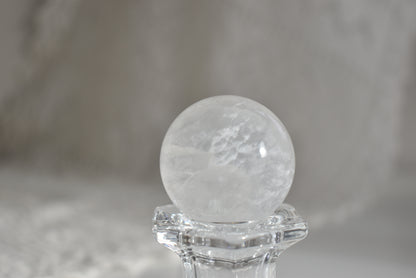 White Cloud Fluorite Sphere #1
