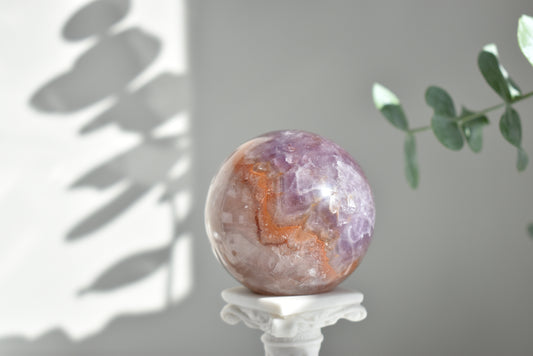 Mexican amethyst crazy lace agate Sphere