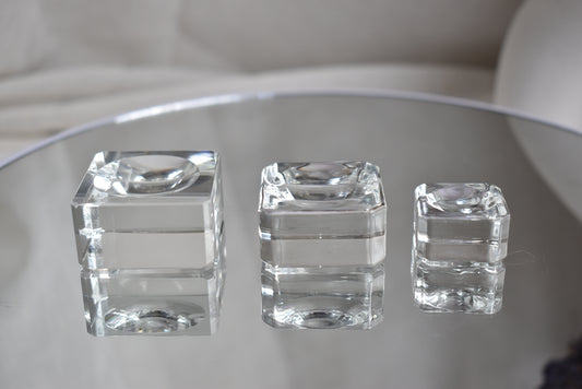 Glass Cube Sphere Holder (3 Sizes)