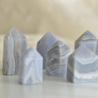 Baby Blue Lace Agate Point