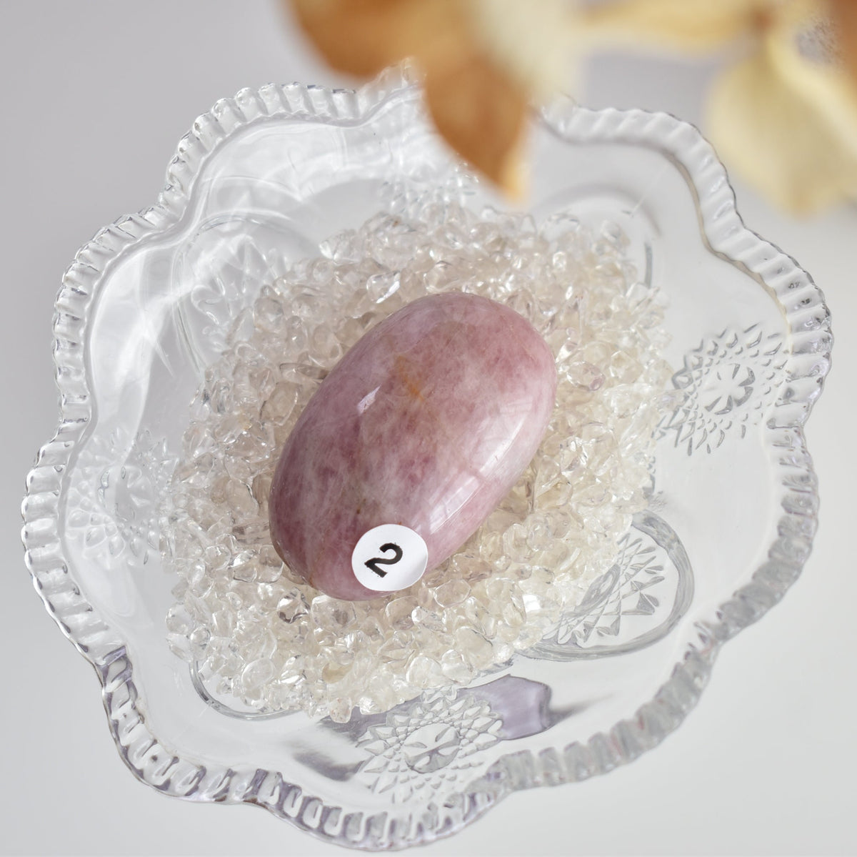 Lavender Rose Quartz Palmstone #2