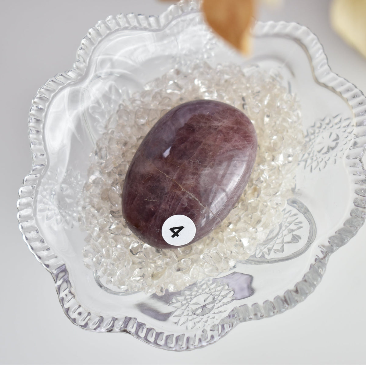 Lavender Rose Quartz Palmstone #4
