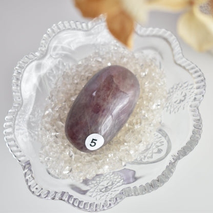 Lavender Rose Quartz Palmstone #5