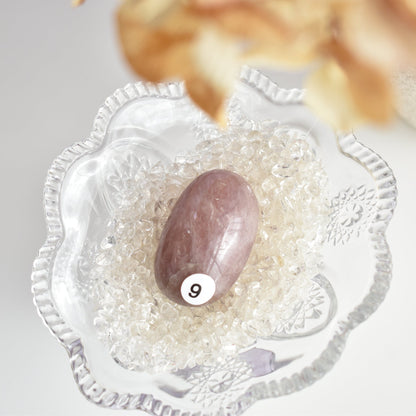 Lavender Rose Quartz Palmstone #9