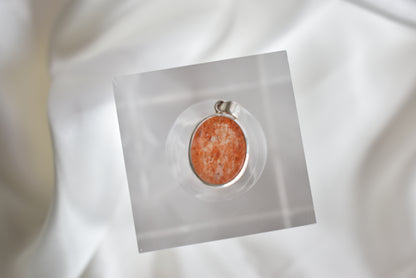 HG Sunstone Sterling Silver Pendant