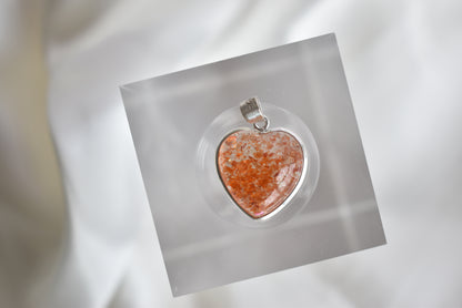 HG Sunstone Sterling Silver Pendant