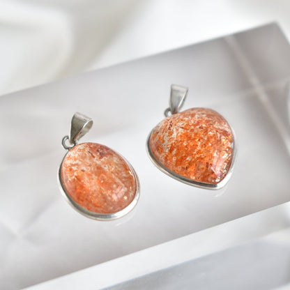 HG Sunstone Sterling Silver Pendant