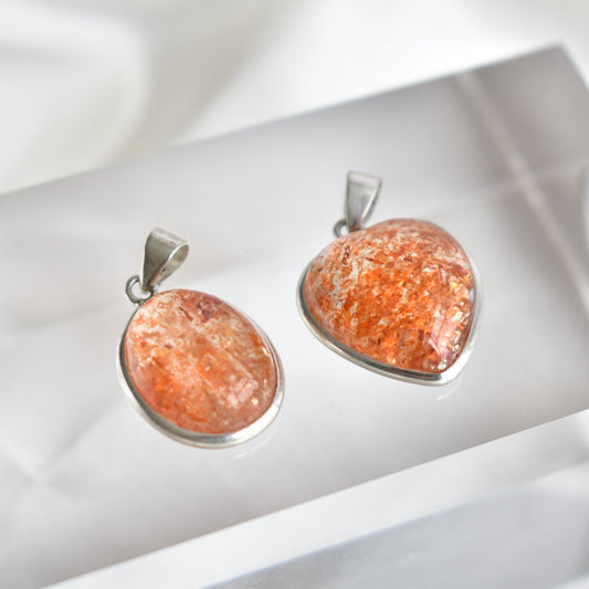 HG Sunstone Sterling Silver Pendant