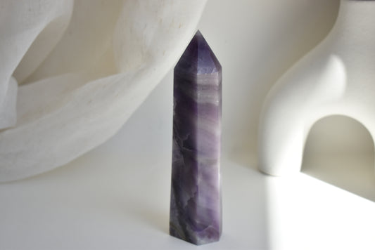 Lavender silky Fluorite Point (Large)