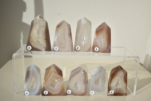 Agate Druzy Points