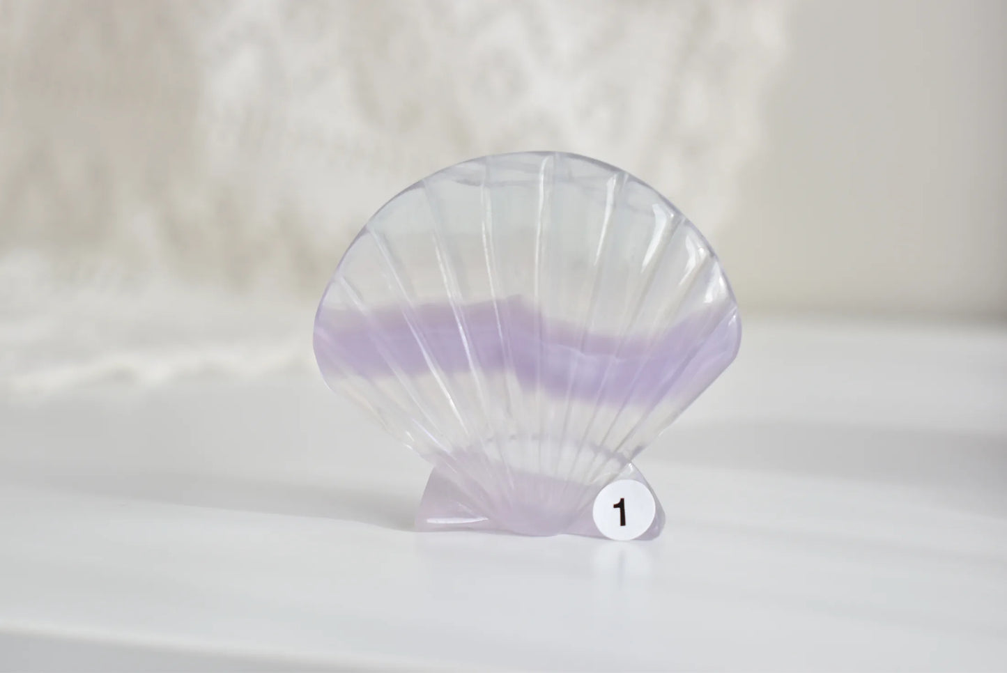 Lavender Fluorite Sea Shell #1