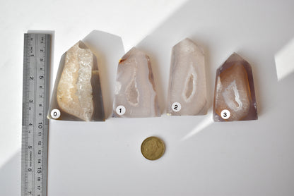Agate Druzy Points