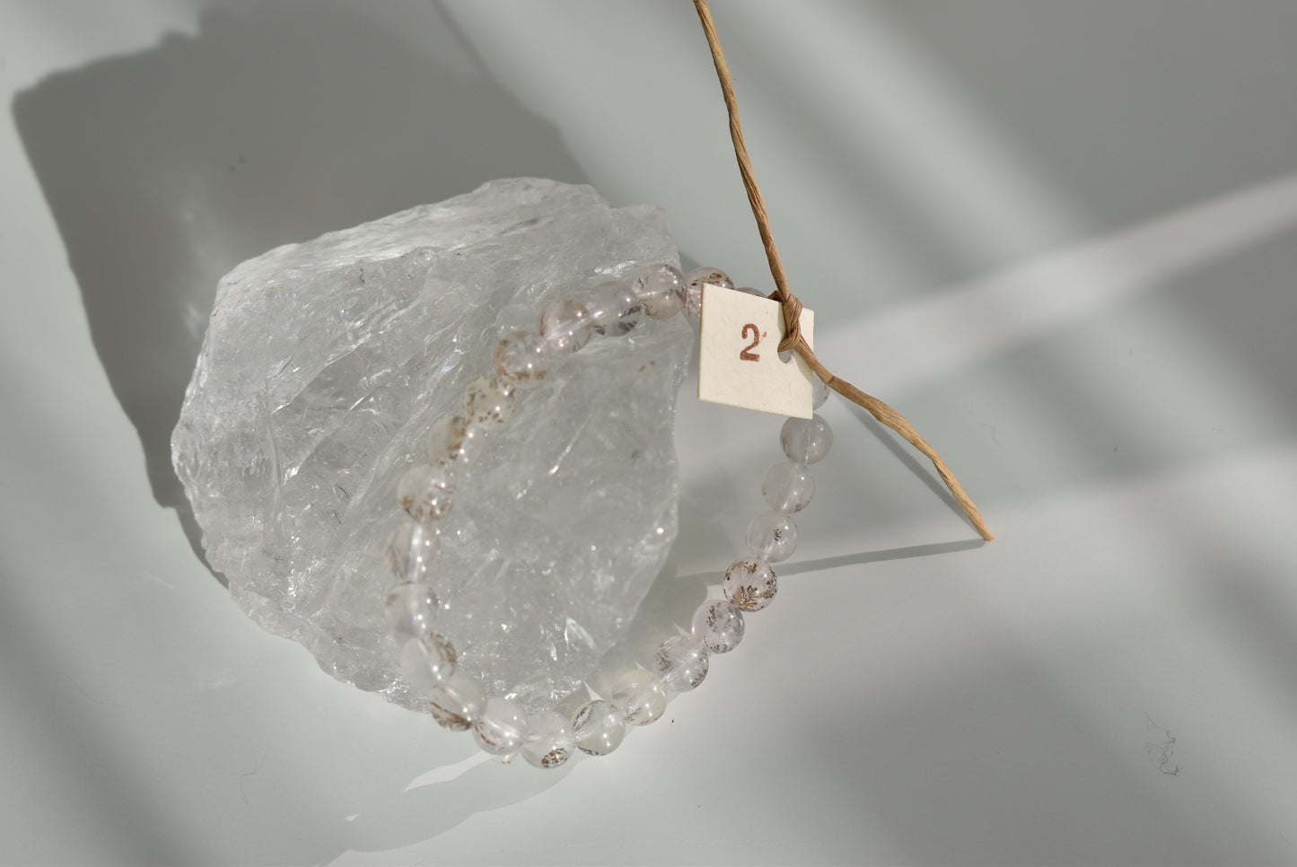 7mm Dendritic Clear Quartz Bracelet #2