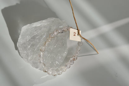 7mm Dendritic Clear Quartz Bracelet #2