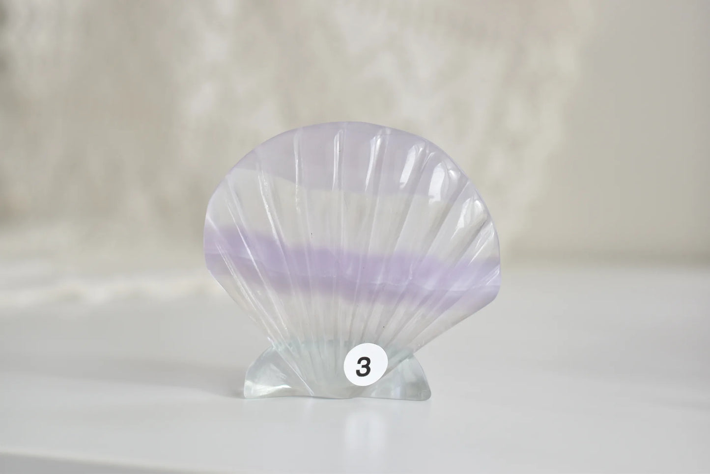 Lavender Fluorite Sea Shell #3