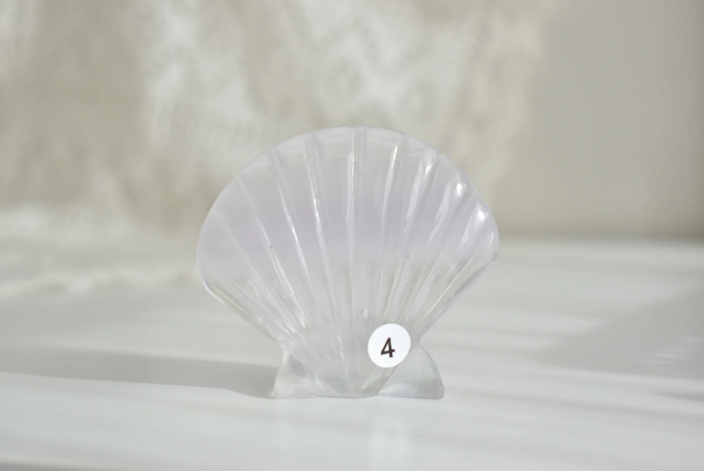 Lavender Fluorite Sea Shell #4