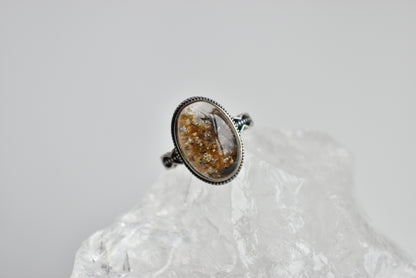 Lodolite Sterling Silver Ring Adjustable