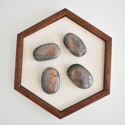 Pink Labradorite Palmstone
