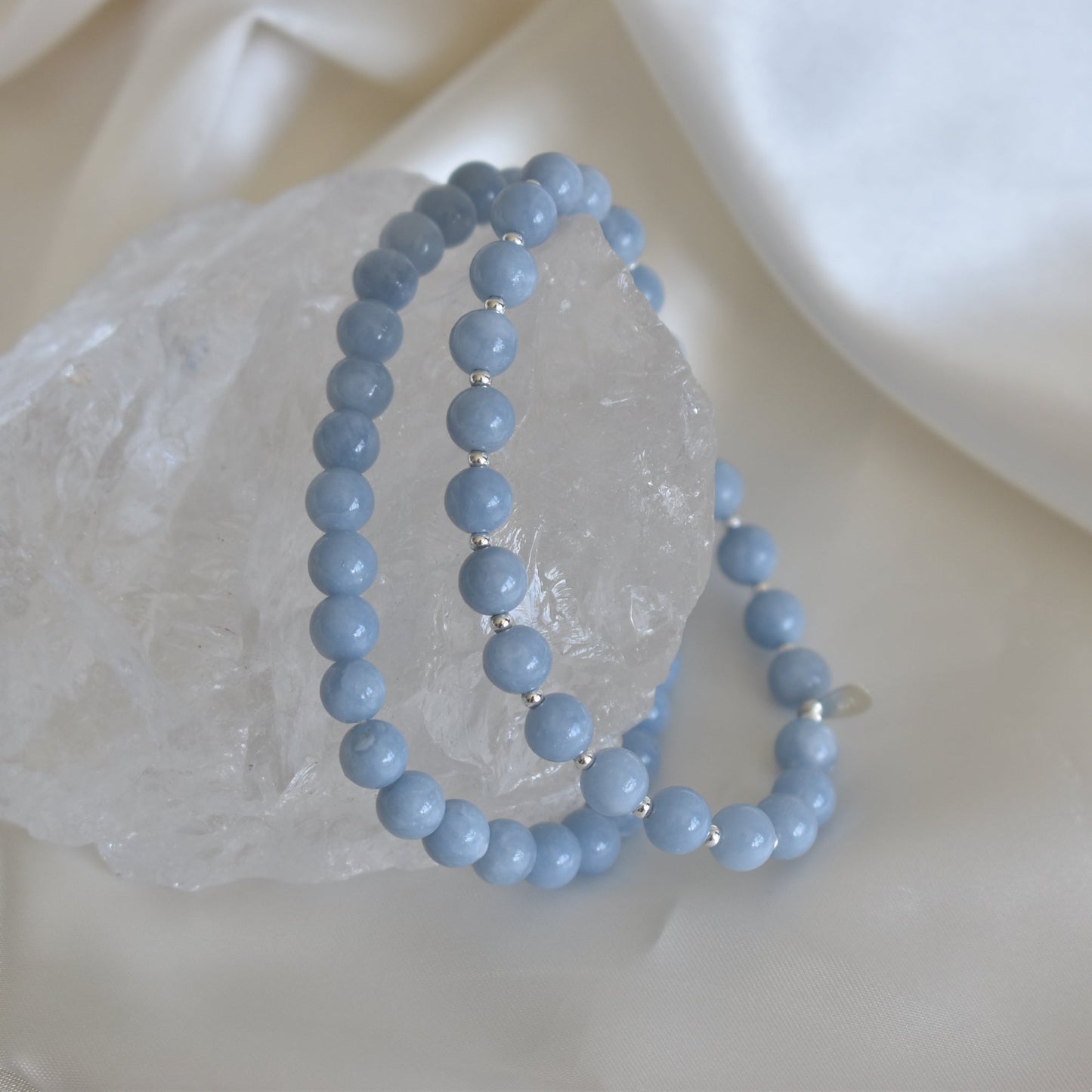 Angelite Bracelet 6mm