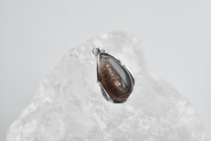 Black Sunstone Sterling Sliver Pendant