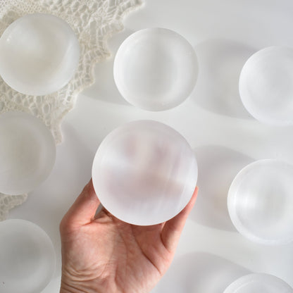 Selenite Satin Spar Charging Bowl 7cm