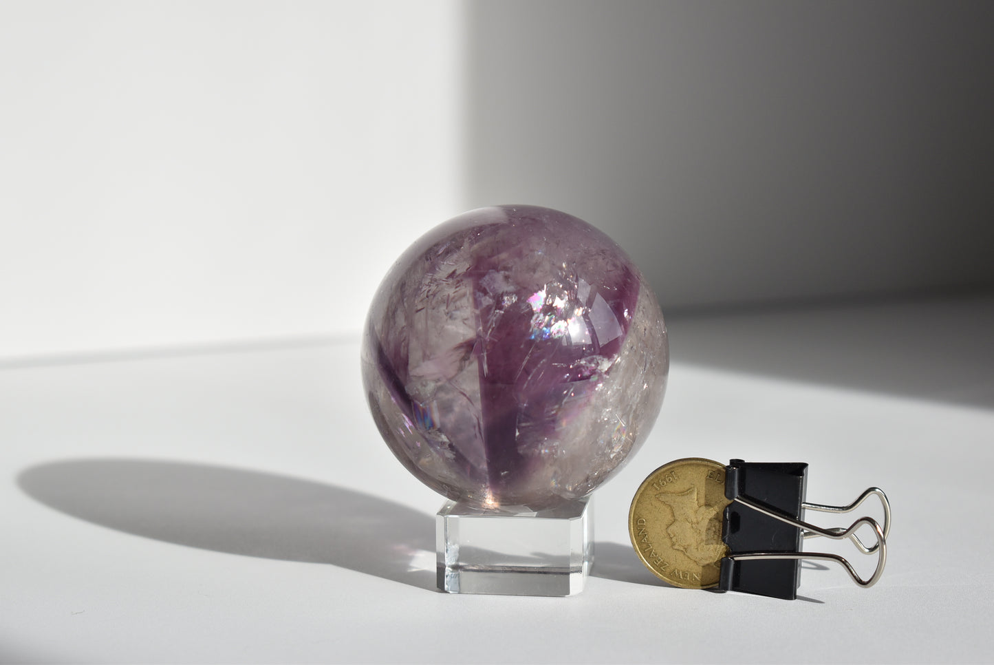 Phantom Amethyst Sphere 62mm (rainbow）
