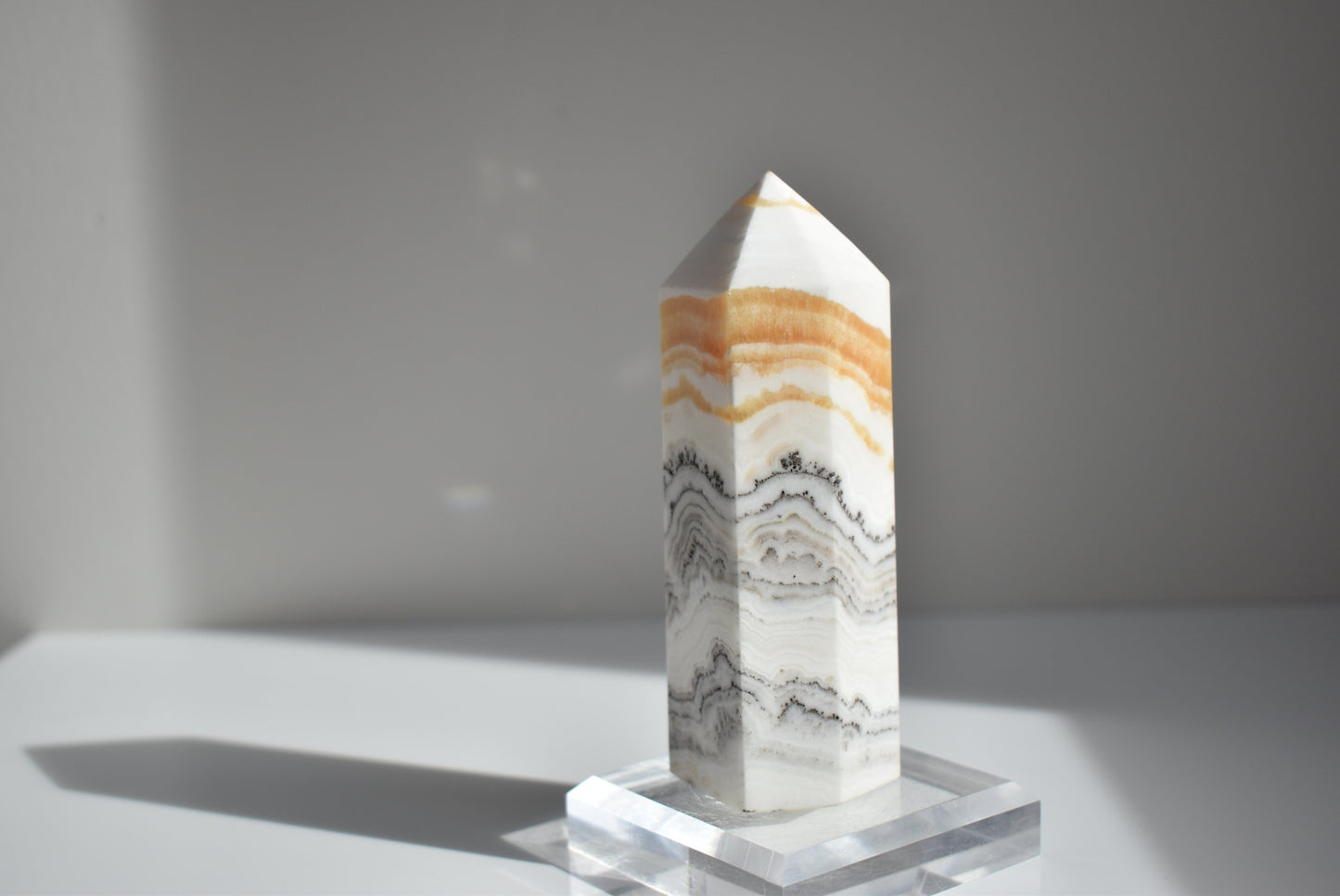 Dendritic Orange Calcite Point