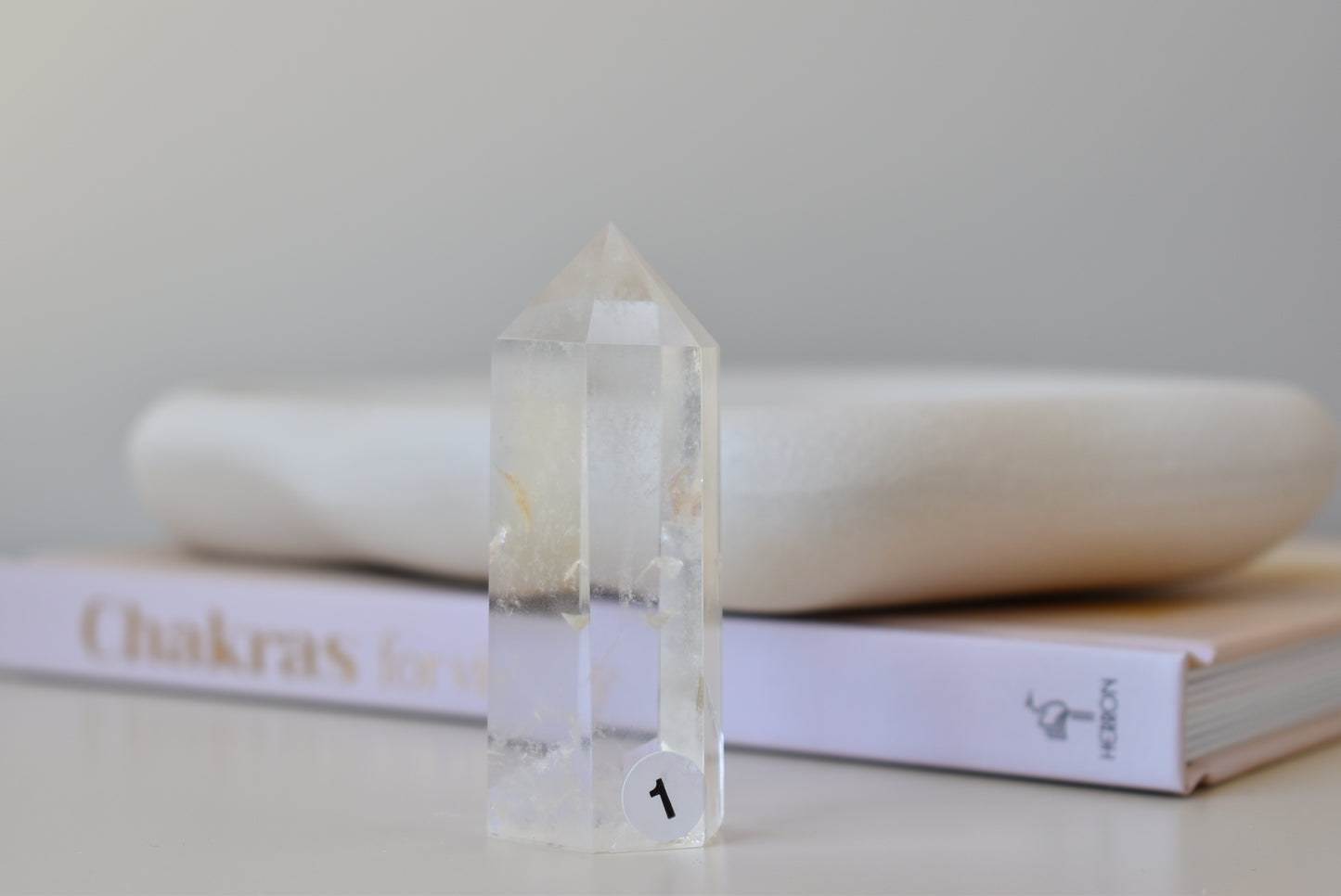 (Extremely Rare) Red Angel Feather Phantom Clear Quartz Point #1