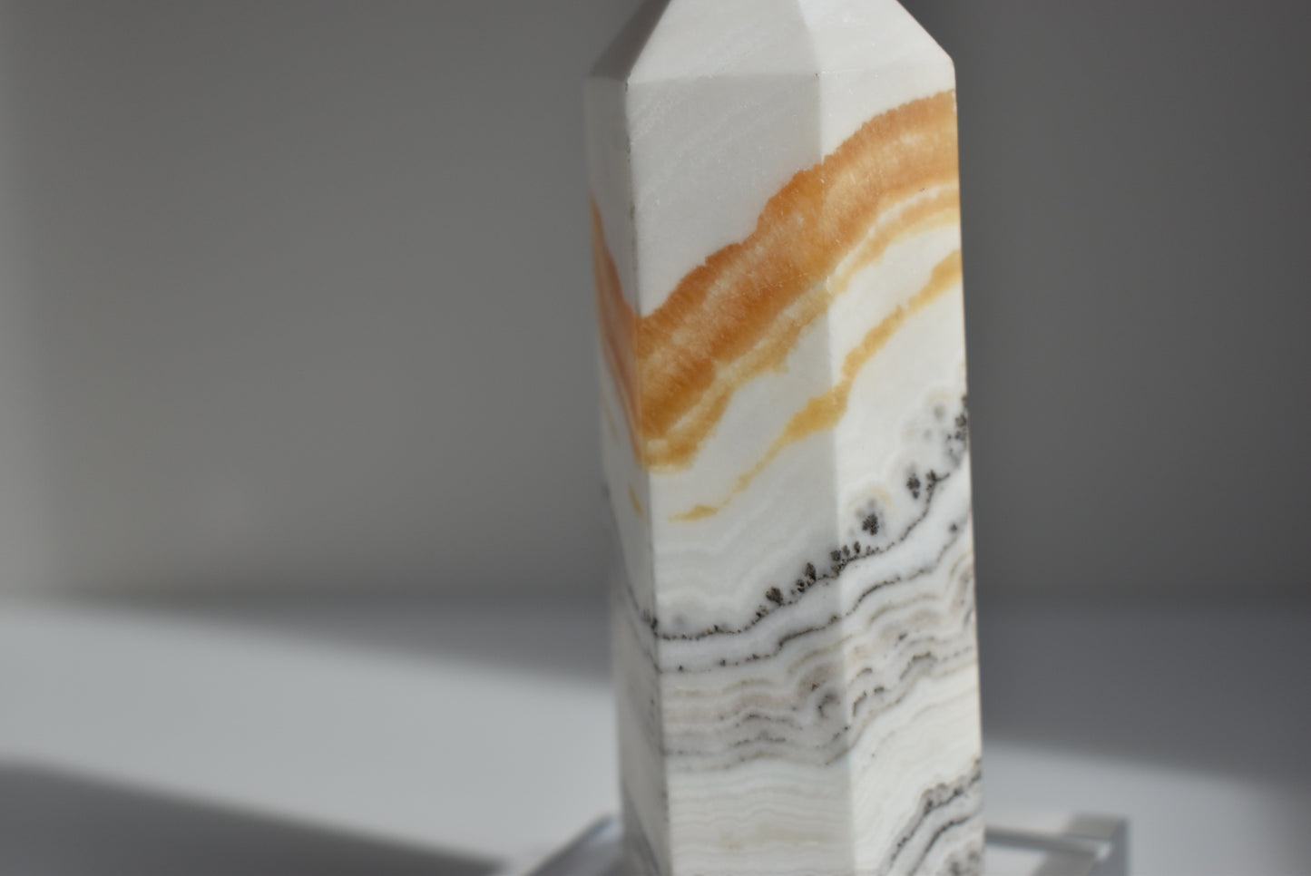 Dendritic Orange Calcite Point