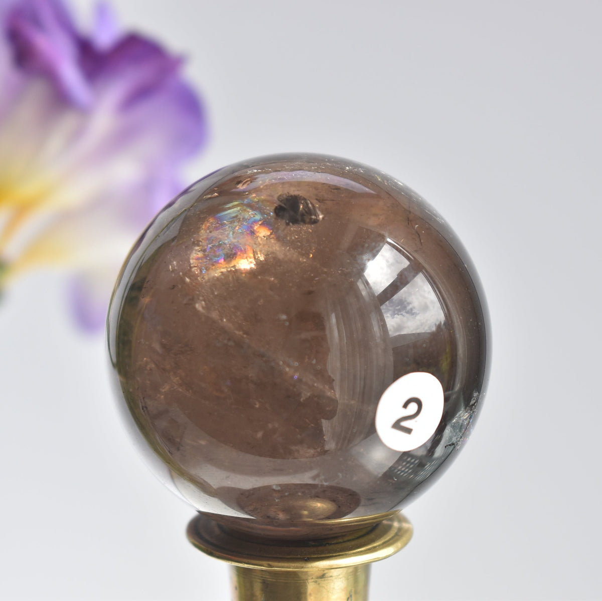 Rainbow Smoky Quartz Sphere #2