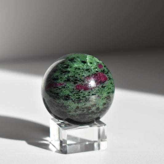 Ruby in Zoisite Sphere