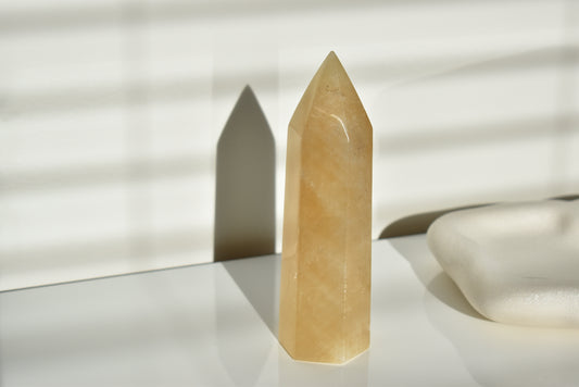 Honey Calcite Point #1