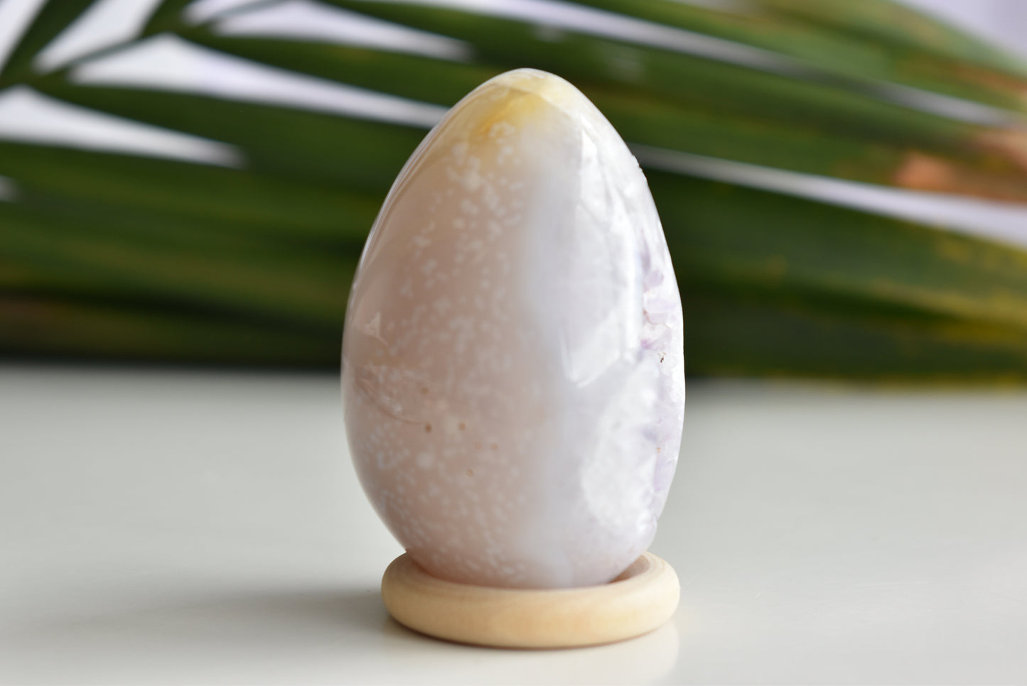 Druzy Amethyst Agate egg 6.8cm