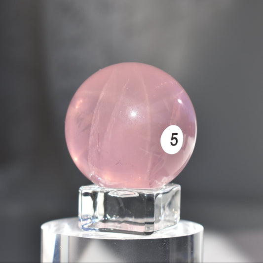 High Grade Asterism Rose Quartz Sphere #5
