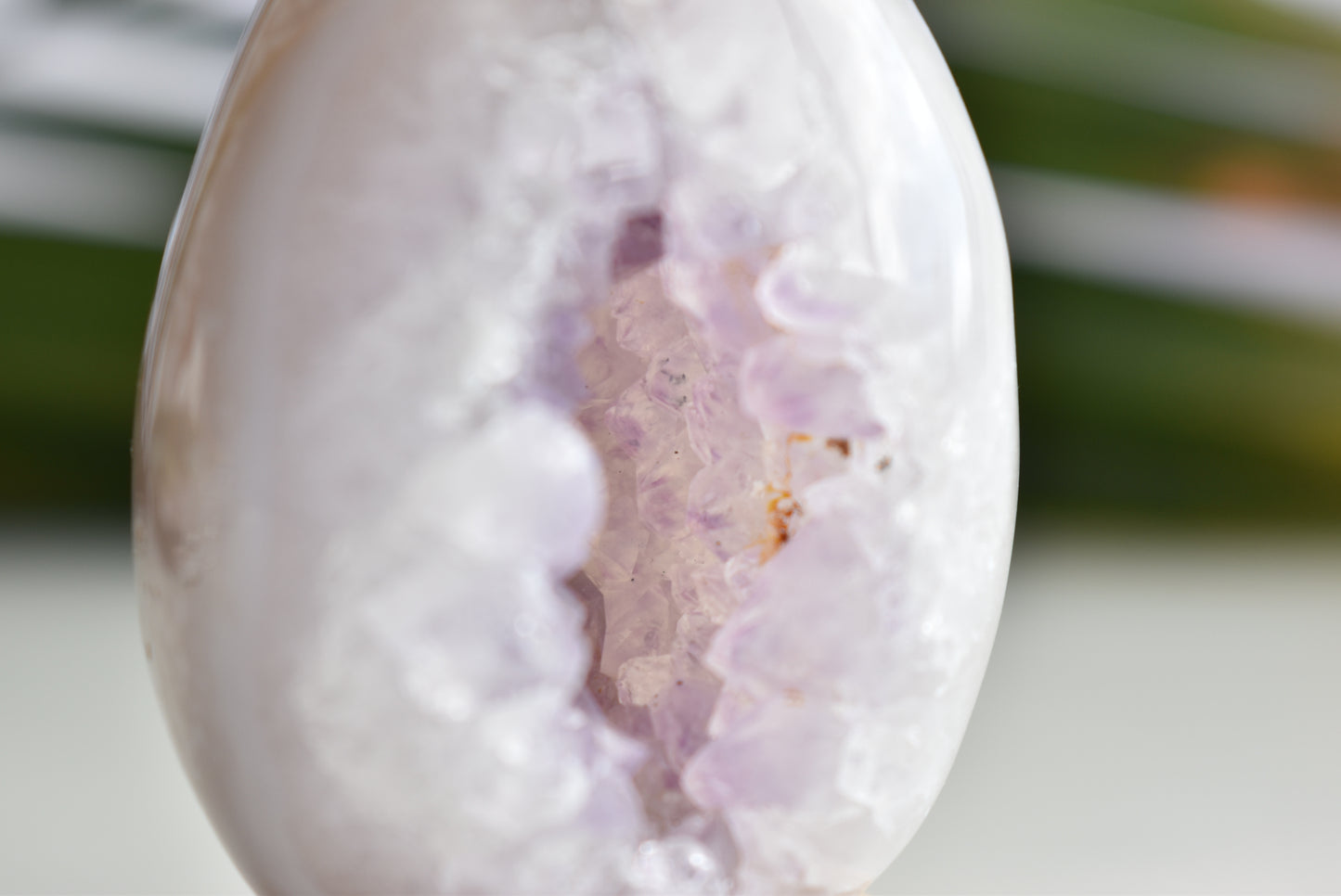 Druzy Amethyst Agate egg 6.8cm