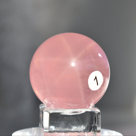 High Grade Asterism Rose Quartz Spher #1