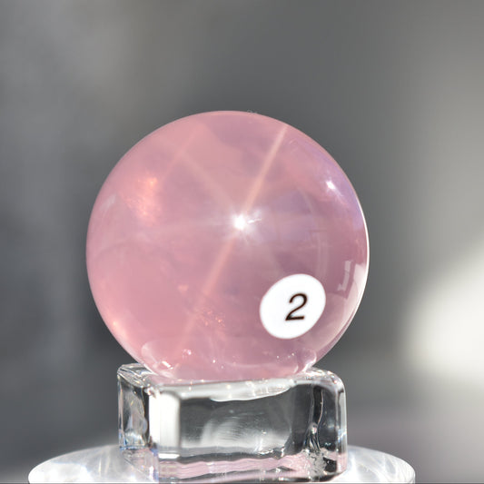 High Grade Asterism Rose Quartz Sphere #2
