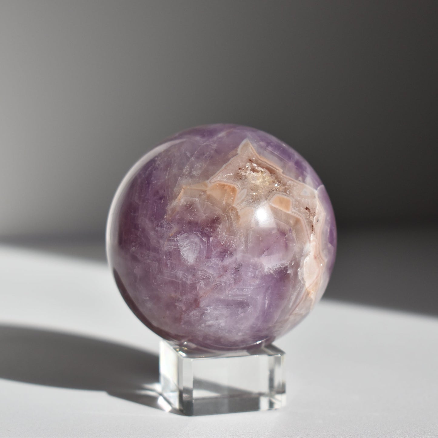 Mexican amethyst crazy lace agate Sphere 64mm
