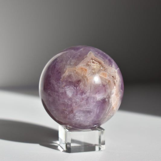 Mexican amethyst crazy lace agate Sphere 64mm