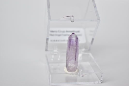(Rare) Red Angel Feather Phantom Vera Cruz Amethyst Specimen #1 (video)