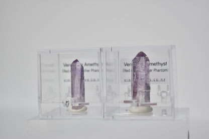 (Rare) Red Angel Feather Phantom Vera Cruz Amethyst Specimen #1 (video)