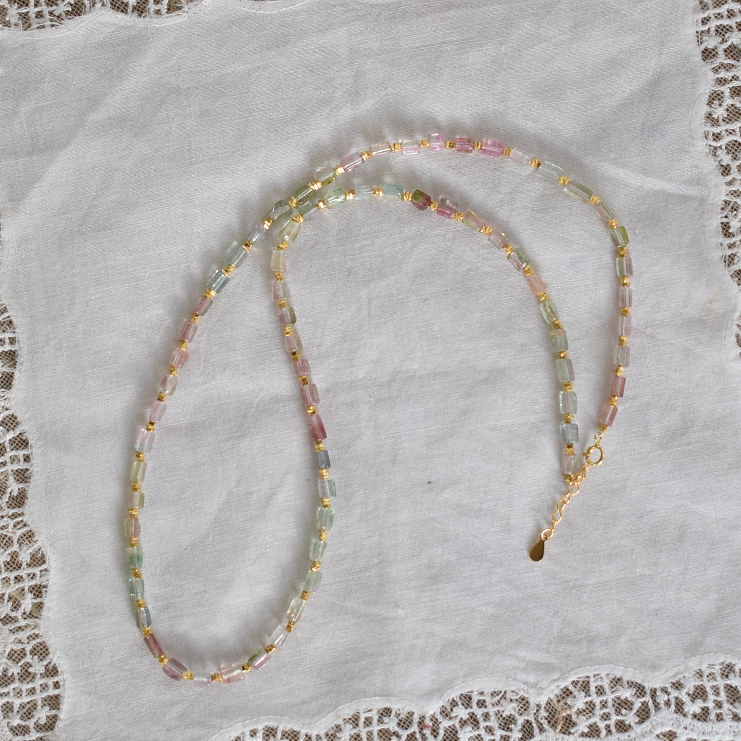 Rainbow Tourmaline Necklace