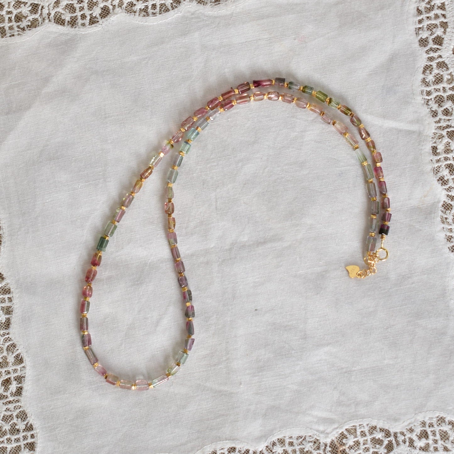 Rainbow Tourmaline Necklace